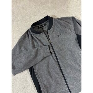 Under Armour Women‎ M Fleece Jacket Coldgear Loose Fit Gray Zip Front Light Coat